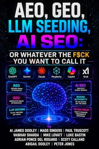 AEO GEO LLM Seeding AI SEO — Or Whatever The F$ck You Want to Call It book cover